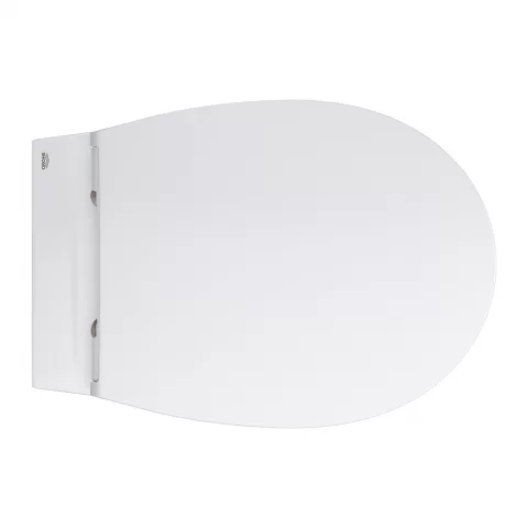 Set PROMO vas WC Grohe Bau Ceramic Rimless cu capac softclose slim alb