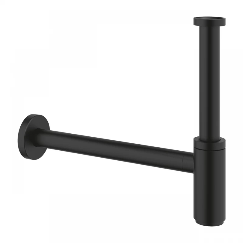 Sifon lavoar estetic Grohe negru mat Phantom Black