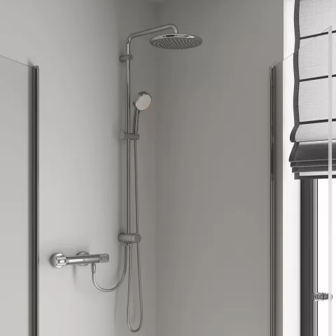 Sistem de dus fara baterie Grohe Tempesta Cosmopolitan 250 crom lucios