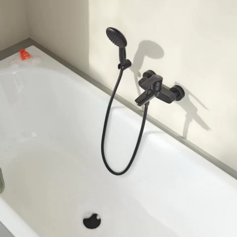 Para de dus Grohe Tempesta 110 negru mat cu 2 functii 