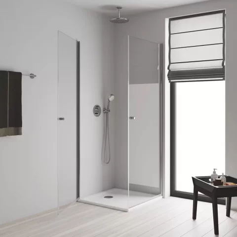 Palarie si brat de dus Grohe Tempesta 250 rotunda crom lucios