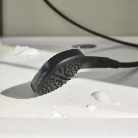 Para de dus Grohe Tempesta Cube 110 negru mat cu 2 functii 