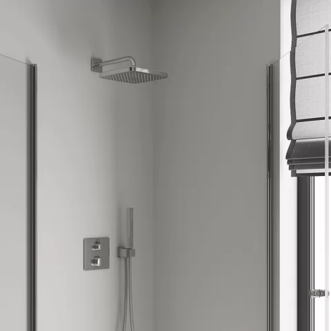 Palarie si brat de dus Grohe Tempesta Cube 250 crom lucios 1 functie