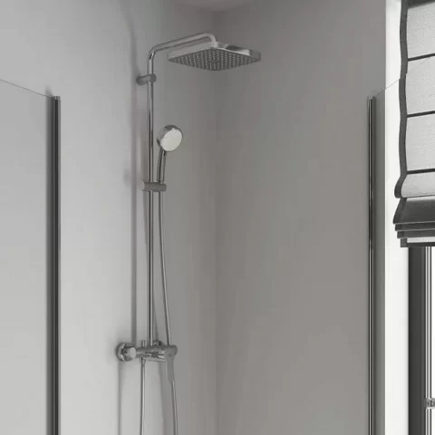 Sistem de dus cu baterie cada Grohe Tempesta Cosmopolitan 250 crom lucios