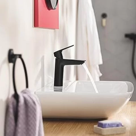 Baterie lavoar monocomanda Grohe Start S negru mat