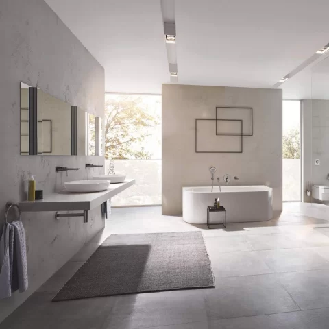 Suport prosop inel Grohe Essentials antracit periat Hard Graphite