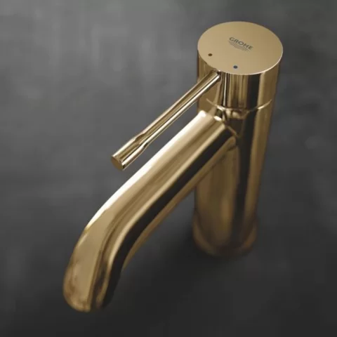 Baterie lavoar monocomanda Grohe Essence S auriu lucios Cool Sunrise