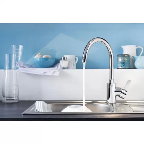 Baterie bucatarie cu dus extractibil Grohe Eurosmart Cosmopolitan finisaj crom lucios