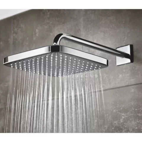 Palarie si brat de dus Grohe Tempesta Cube 250 crom lucios 1 functie
