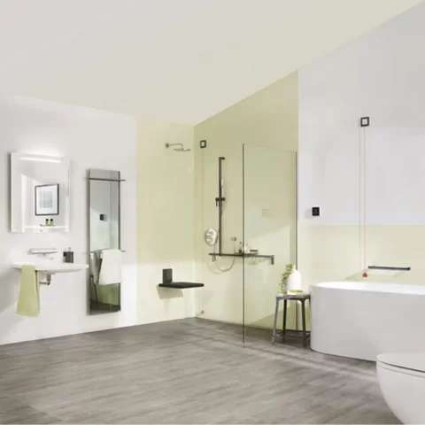 Palarie si brat de dus Grohe Rainshower Cosmopolitan 1 functie crom lucios