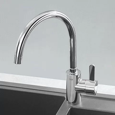 Baterie bucatarie gat de lebada Grohe Eurosmart Cosmopolitan crom lucios