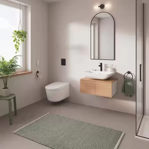 Baterie lavoar monocomanda Grohe Start cu ventil negru mat