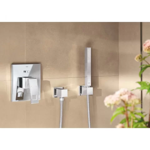 Baterie cada si dus incastrata Grohe Eurocube crom lucios