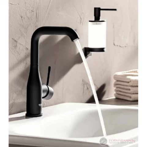Baterie lavoar monocomanda Grohe Essence L negru mat Phantom Black