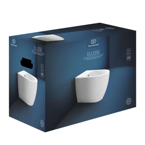 Bideu pe pardoseala Ideal Standard Ellisse alb lucios