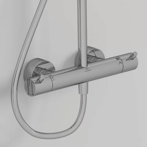 Sistem de dus cu baterie termostatata Ideal Standard Ceratherm T125 crom lucios