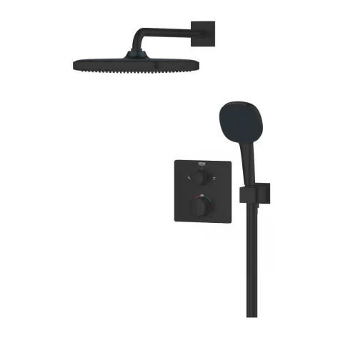 Sistem de dus incastrat Grohe Precision Cube finisaj negru mat