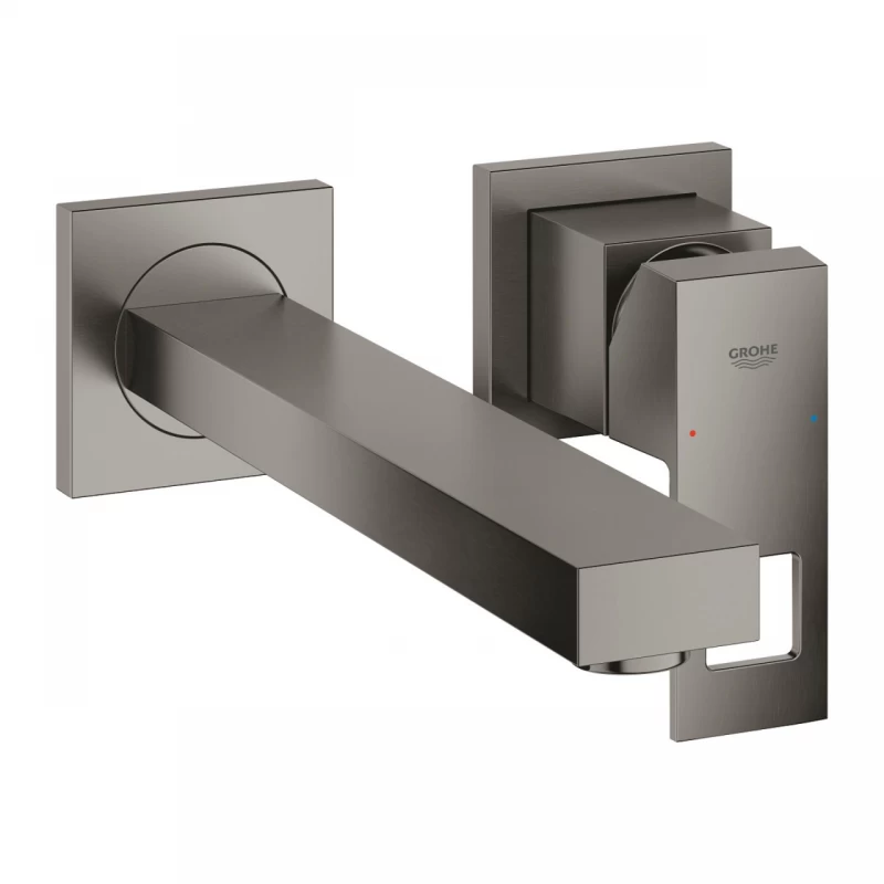 Baterie lavoar incastrata Grohe Eurocube M antracit periat Hard Graphite 