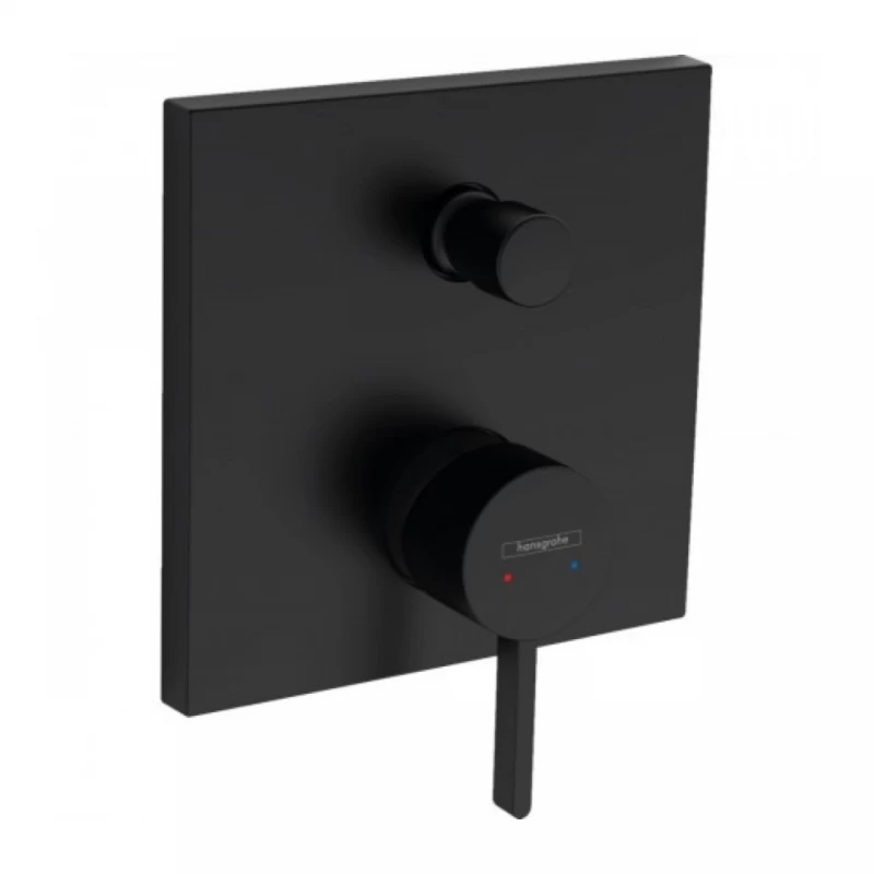 Baterie cada si dus incastrata Hansgrohe Finoris negru mat