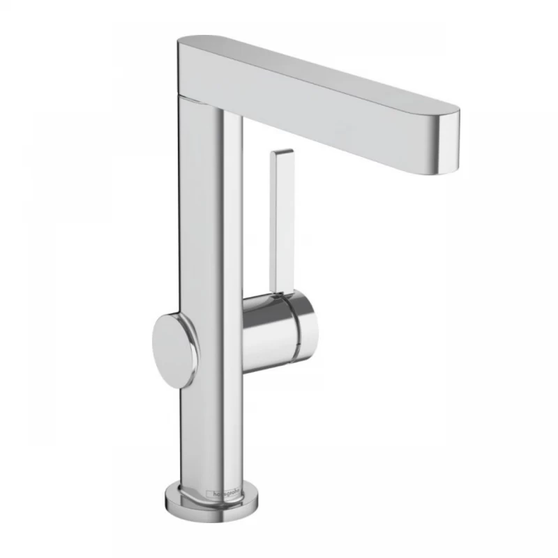 Baterie lavoar Hansgrohe Finoris 230 cu pipa pivotanta si ventil crom
