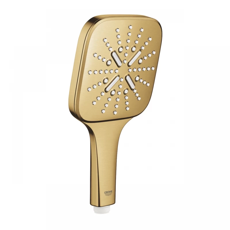 Para de dus Grohe Rainshower SmartActive 130 Cube 3 functii auriu periat