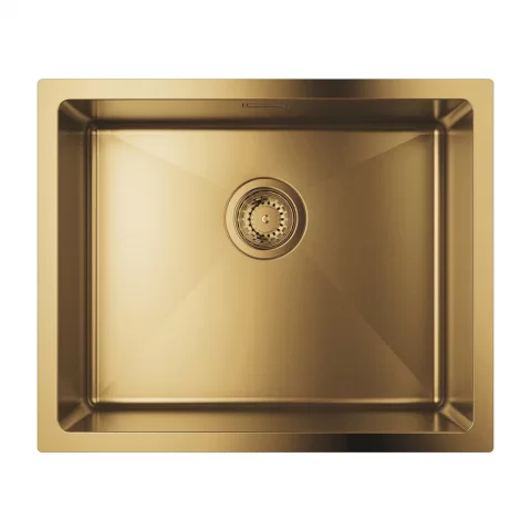 Chiuveta inox Grohe K700 55x45 cm cu 1 cuva auriu lucios fara picurator