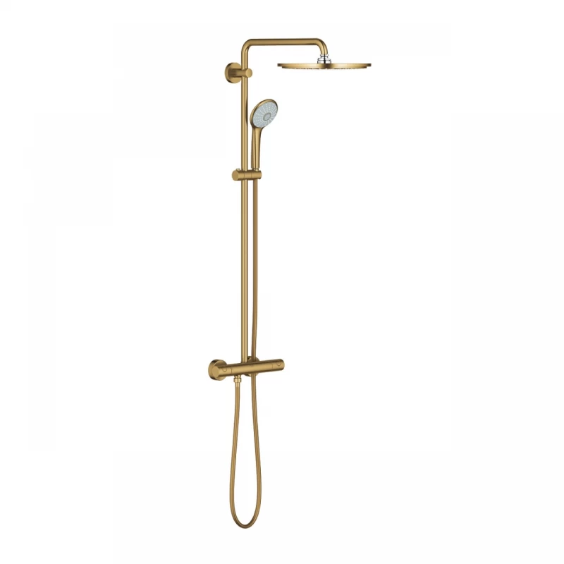 Sistem dus cu baterie termostatata Grohe Euphoria 310 auriu periat Cool Sunrise