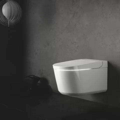 Vas WC suspendat Grohe Sensia Pro cu Grohe HyperClean functie de bideu alb lucios