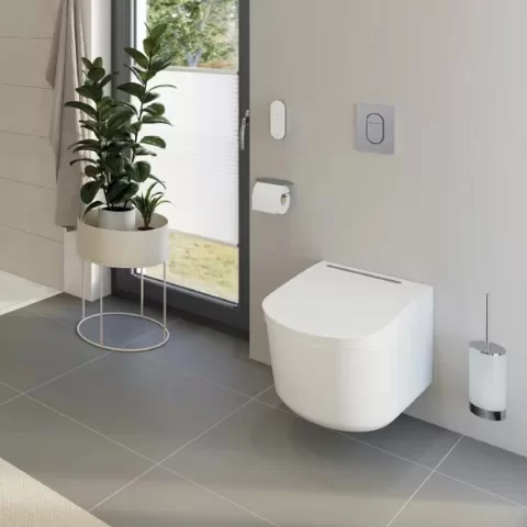 Vas WC suspendat Grohe Sensia Pro cu Grohe HyperClean functie de bideu alb lucios