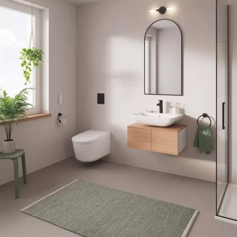 Vas WC suspendat Grohe Sensia cu Grohe HyperClean functie de bideu alb lucios