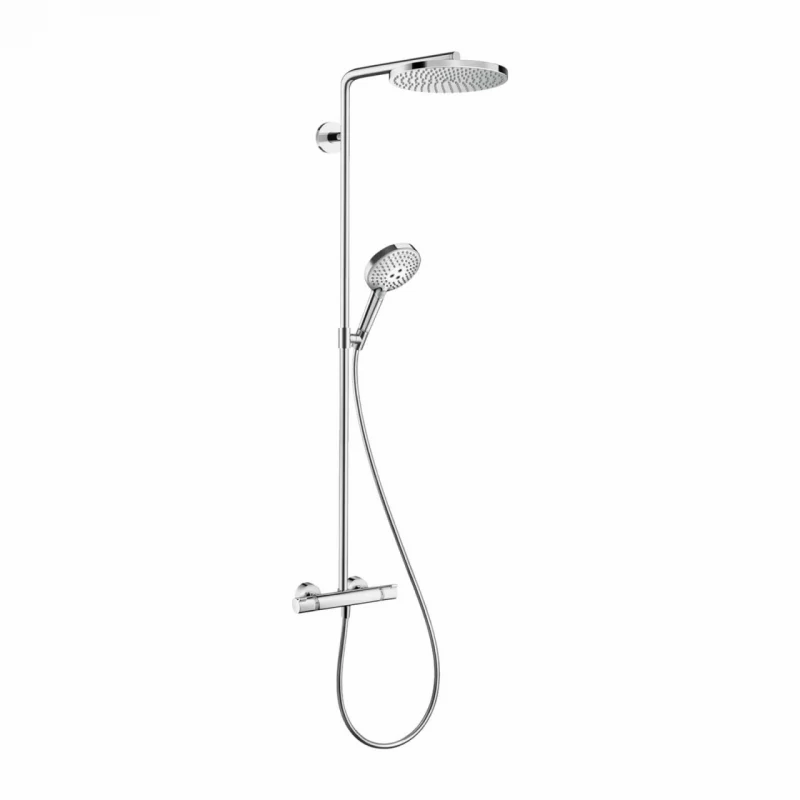 Sistem de dus cu baterie termostatata Hansgrohe Raindance Select S 240 cu 1 functie crom
