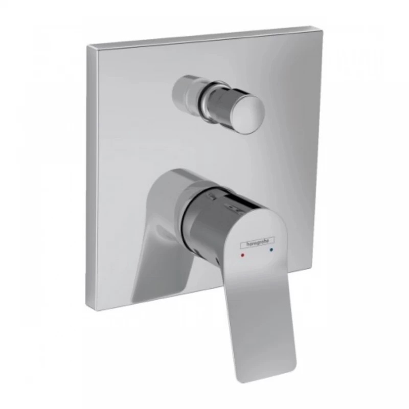 Baterie cada si dus incastrata Hansgrohe Vivenis crom lucios