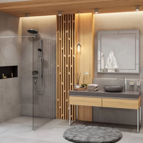 Palarie de dus Hansgrohe Pulsify Select 260 cu 1 tip de jet