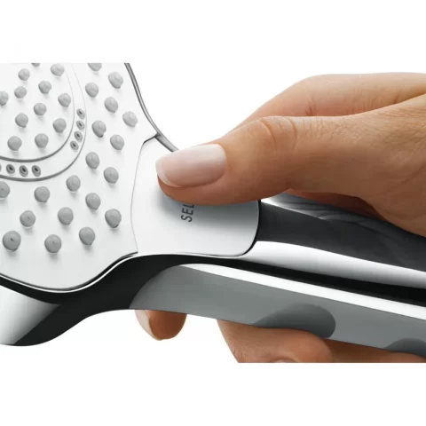 Set de dus Hansgrohe Croma Select S cu porter si furtun crom - alb