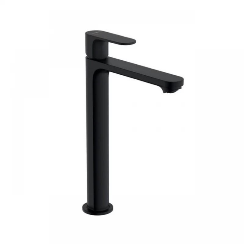 Baterie lavoar inalta Hansgrohe Rebris S 240 negru mat cu ventil 