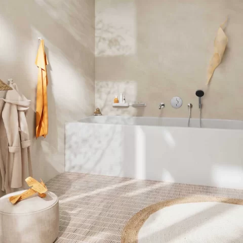 Para de dus Hansgrohe Pulsify Select 105 Relaxation crom cu 3 functii