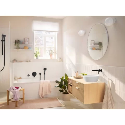 Baterie lavoar incastrata Hansgrohe Rebris S negru mat