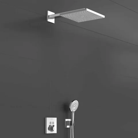 Sistem de dus incastrat Hansgrohe Raindance E 300 crom finisaj lucios