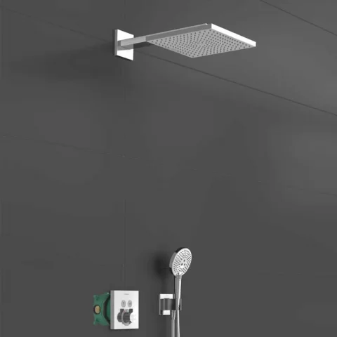 Sistem de dus incastrat Hansgrohe Raindance E 300 crom finisaj lucios