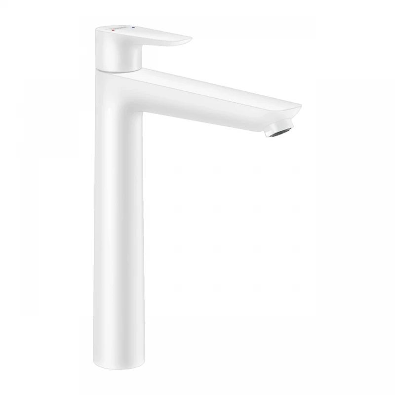 Baterie lavoar inalta Hansgrohe Talis E alb mat monocomanda 