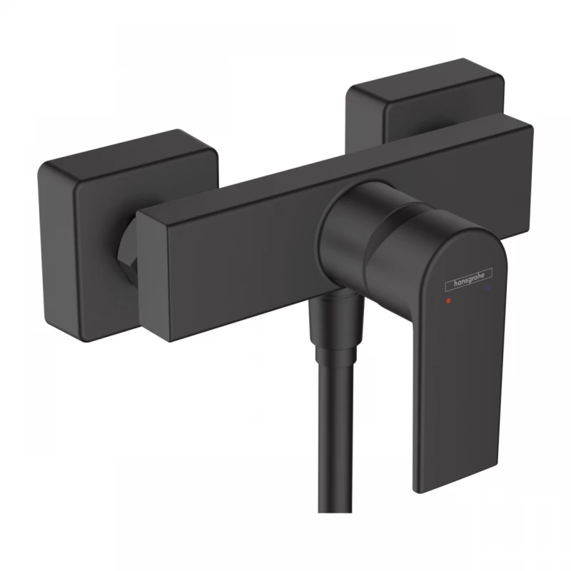 Baterie dus Hansgrohe Vernis Shape negru mat monocomanda 