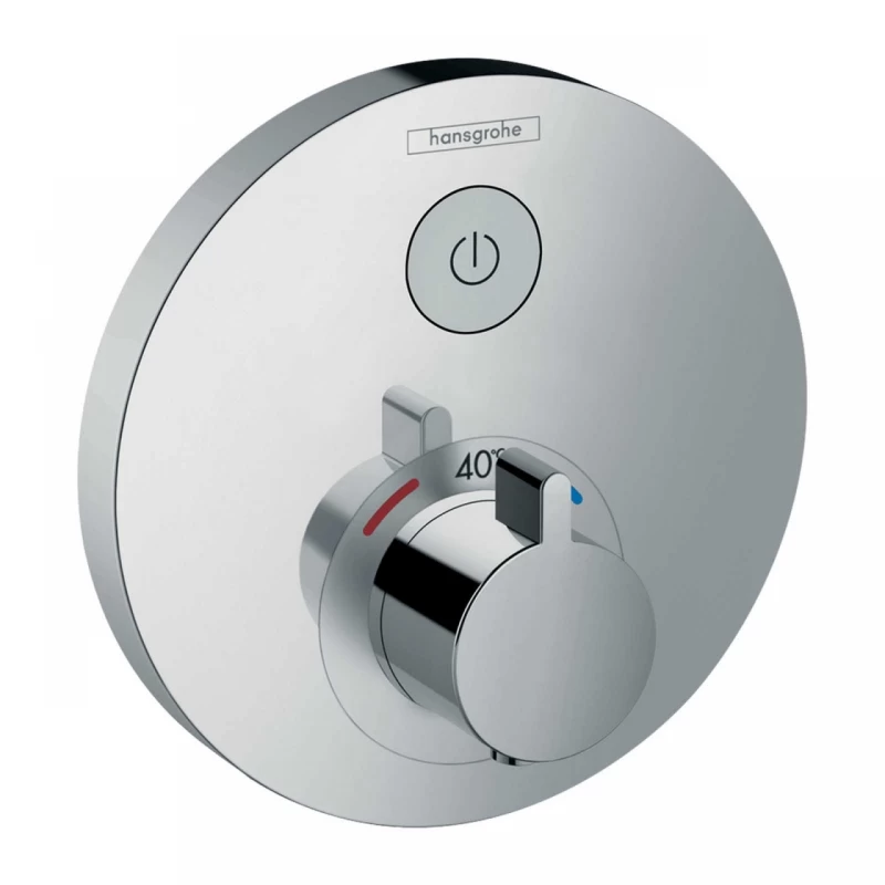 Baterie dus termostatata Hansgrohe ShowerSelect S cu 1 functie crom-lucios