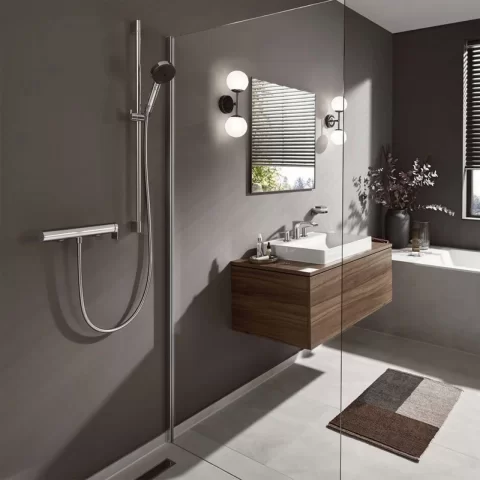 Set de dus cu bara 65 cm Hansgrohe Pulsify Select S crom lucios