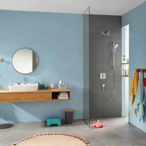 Palarie de dus cu 1 functie Hansgrohe Croma E crom lucios
