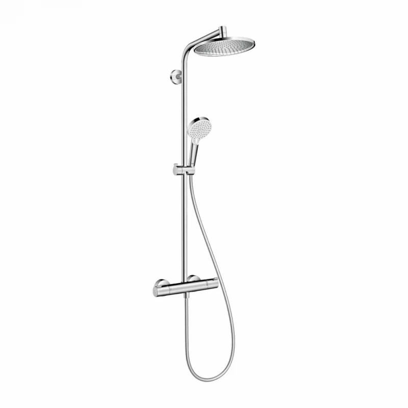 Sistem de dus Hansgrohe Crometta S cu baterie dus termostatata crom lucios
