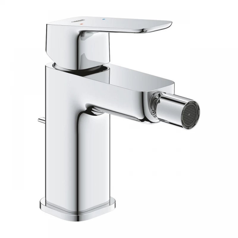 Baterie bideu Grohe Cubeo cu ventil pop-up crom lucios