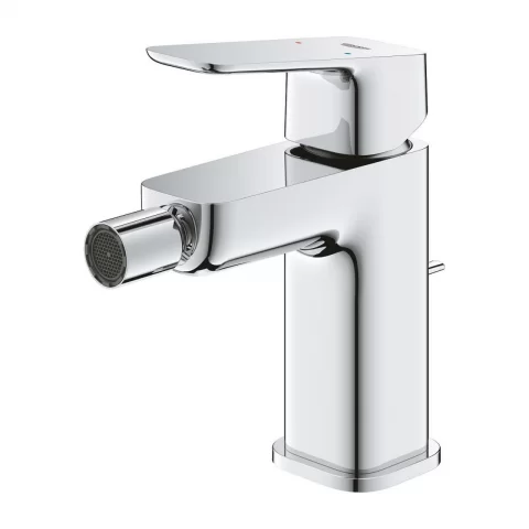 Baterie bideu Grohe Cubeo cu ventil pop-up crom lucios