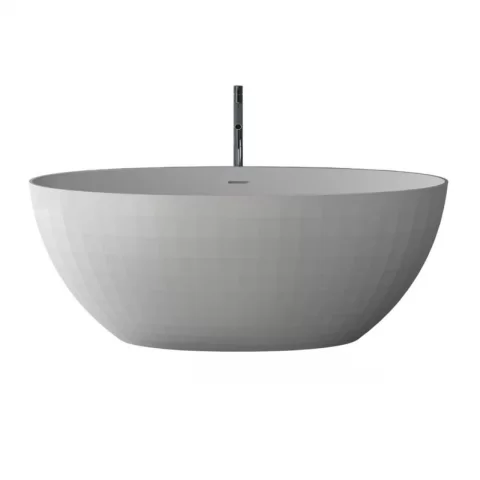 Cada freestanding Marmite Lima 167x83 cm din compozit alb