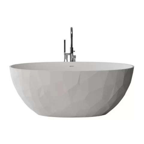 Cada freestanding Marmite Aruba 167x83 cm din compozit alb