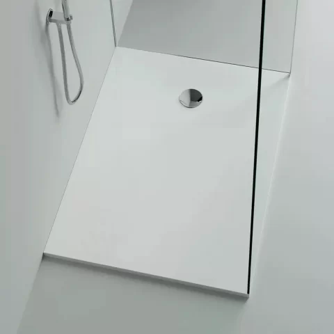 Cadita dus dreptunghiulara Marmite Burgos alb 120x90 cm